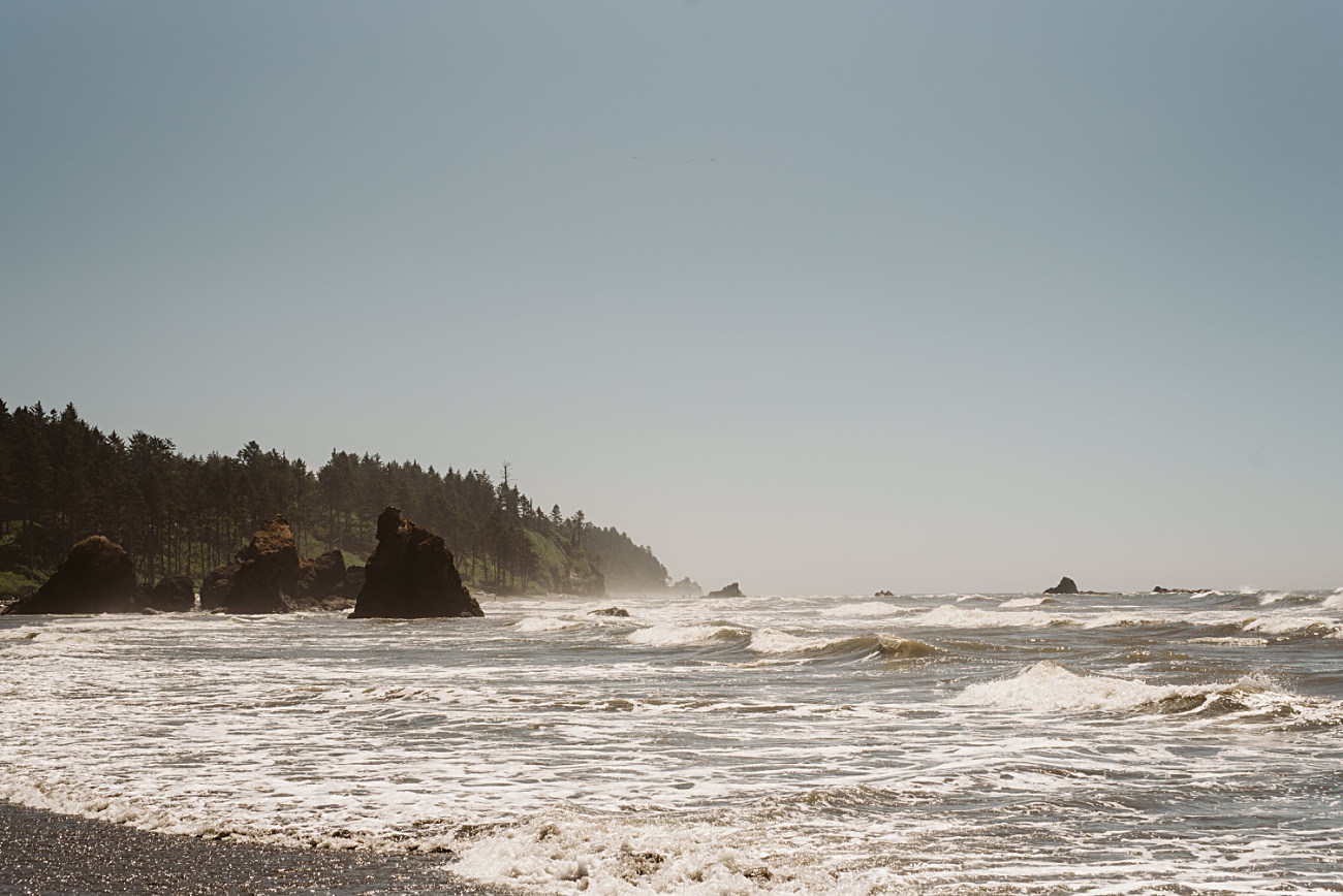 Olympic National Park Print, Travel Guide, Ruby Beach