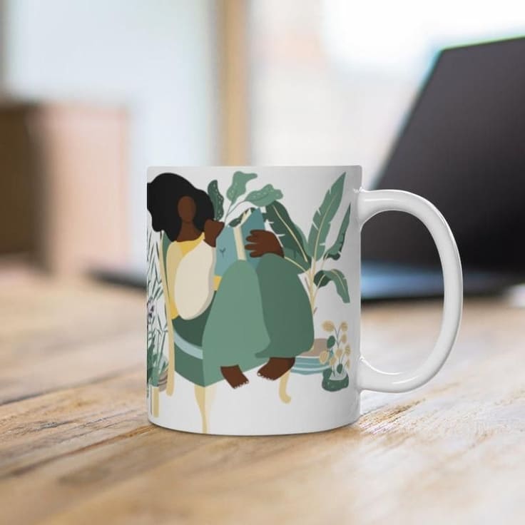 Coffee mug for the plant lady in your family