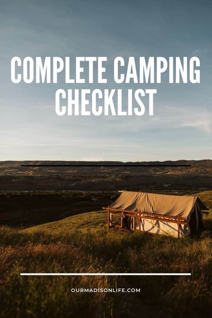 camping checklist, camping gear list for beginners, camping essentials