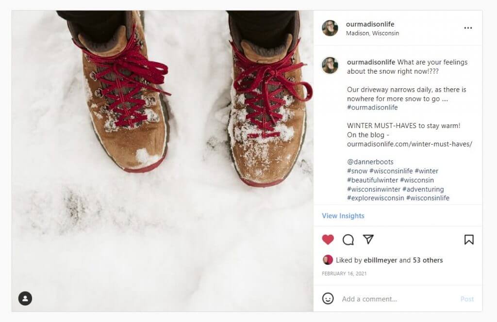 Most popular Instagram posts of 2021, danner boots